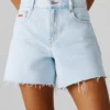 A-Linien-Shorts aus festem Denim