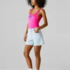 A-Linien-Shorts aus festem Denim