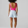 A-Linien-Shorts aus festem Denim
