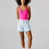 A-Linien-Shorts aus festem Denim