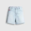 A-Linien-Shorts aus festem Denim