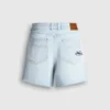 A-Linien-Shorts aus festem Denim