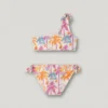 Asymmetrischer Bikini im Tropen-Look