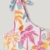 Asymmetrischer Bikini im Tropen-Look