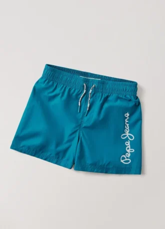 Badehose mit aufgedrucktem Logo
