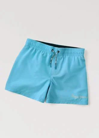 Badehose mit aufgedrucktem Logo