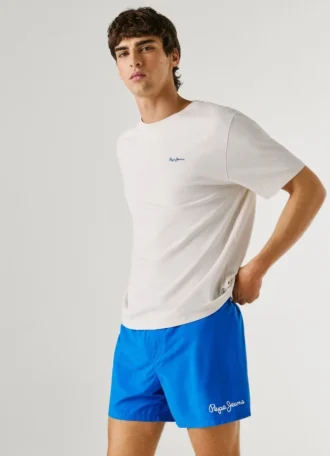Badehose mit aufgedrucktem Logo