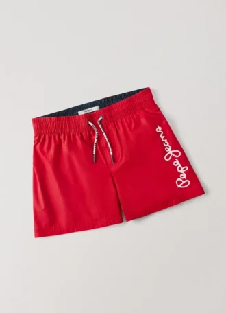 Badehose mit aufgedrucktem Logo