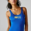 Badehose mit aufgedrucktem Logo