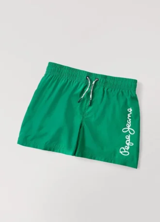 Badehose mit aufgedrucktem Logo