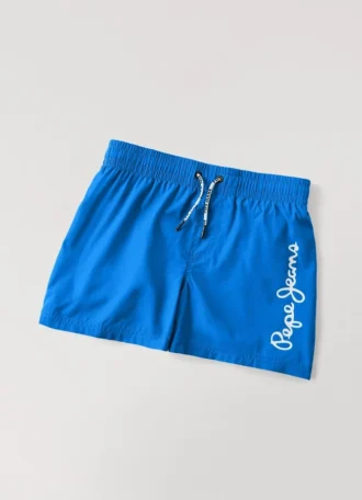 Badehose mit aufgedrucktem Logo