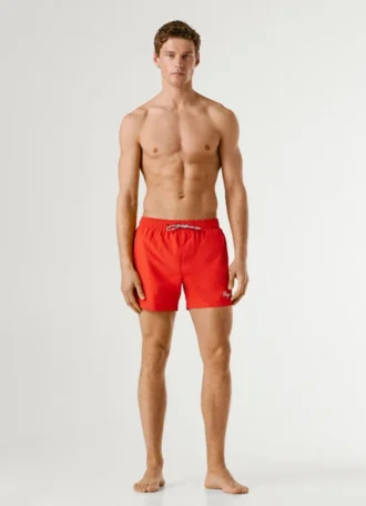 Badehose mit aufgedrucktem Logo