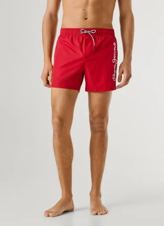 Badehose mit aufgedrucktem Logo
