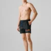 Badehose mit aufgedrucktem Logo