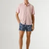 Badeshorts mit Blattmuster