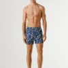 Badeshorts mit Blattmuster