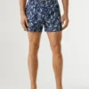 Badeshorts mit Blattmuster