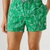 Badeshorts mit Blattmuster