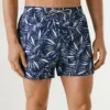 Badeshorts mit Blattmuster