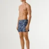 Badeshorts mit Blattmuster