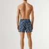 Badeshorts mit Blattmuster