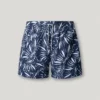 Badeshorts mit Blattmuster