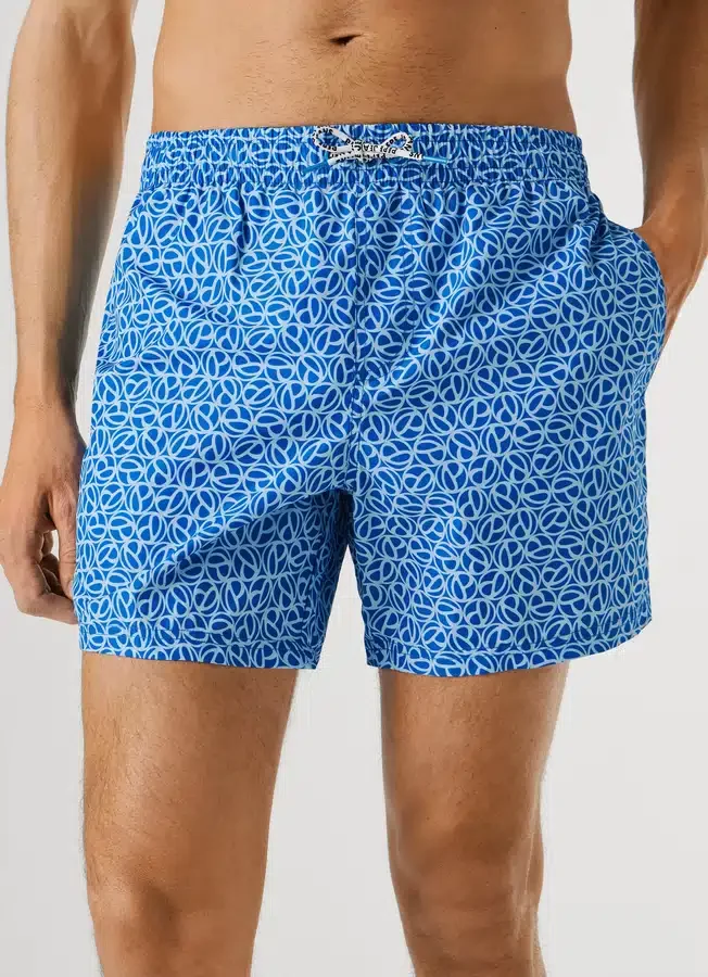 Badeshorts mit durchgehendem Monogramm Badeshorts mit durchgehendem Monogramm