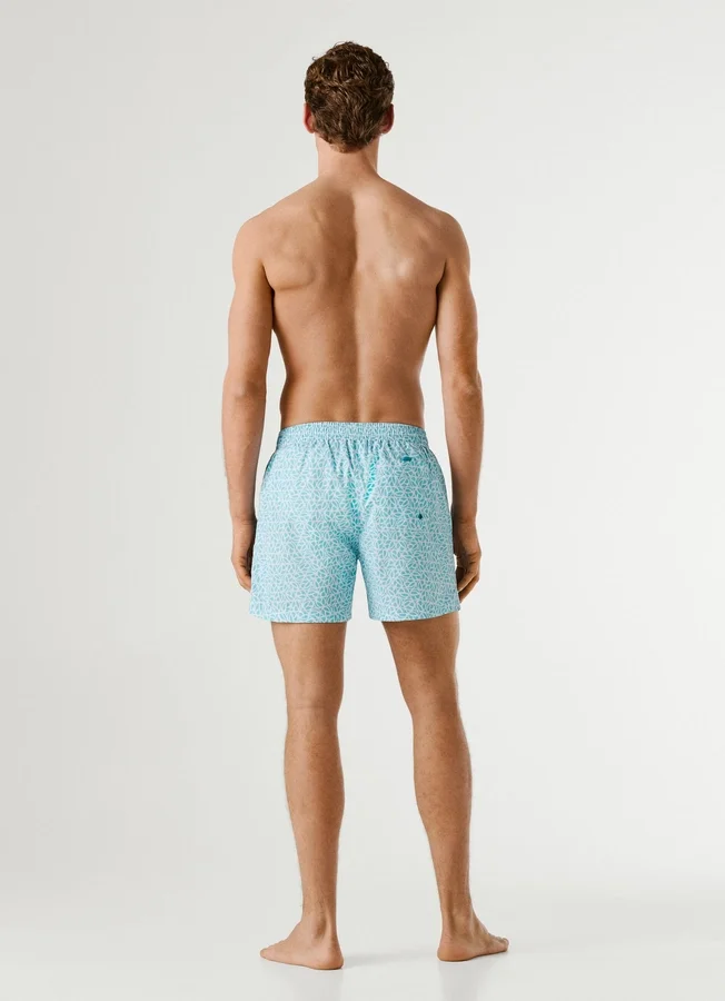Badeshorts mit durchgehendem Monogramm Badeshorts mit durchgehendem Monogramm