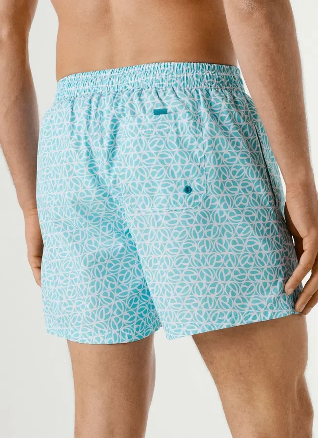 Badeshorts mit durchgehendem Monogramm Badeshorts mit durchgehendem Monogramm