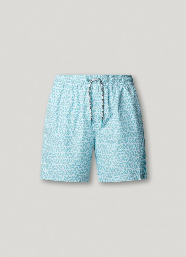 Badeshorts mit durchgehendem Monogramm Badeshorts mit durchgehendem Monogramm