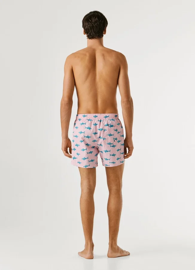 Badeshorts mit Hai-Print Badeshorts mit Hai-Print