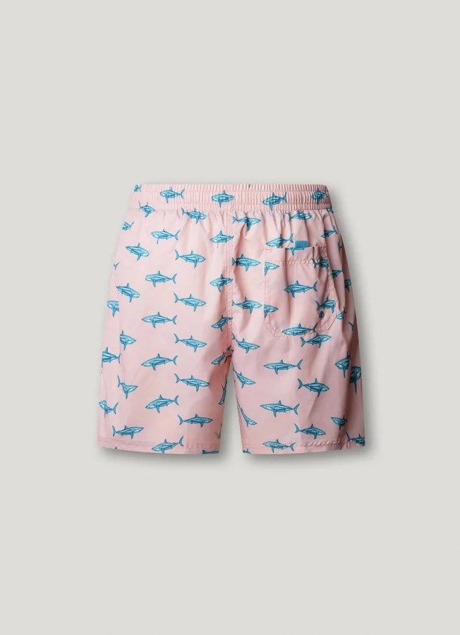 Badeshorts mit Hai-Print Badeshorts mit Hai-Print