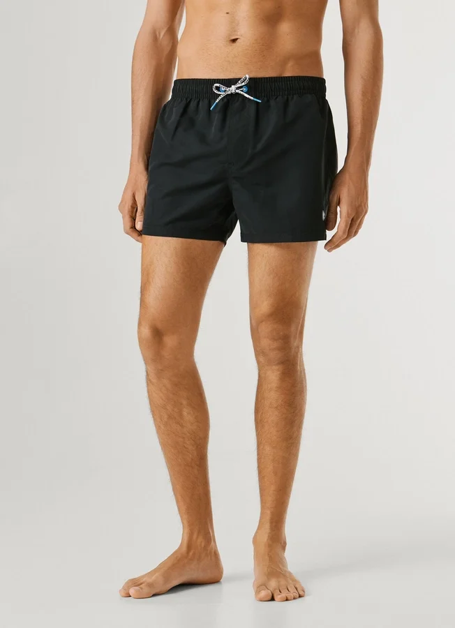 Badeshorts mit rundem Logo Badeshorts mit rundem Logo