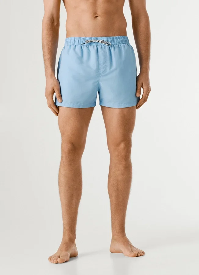 Badeshorts mit rundem Logo Badeshorts mit rundem Logo