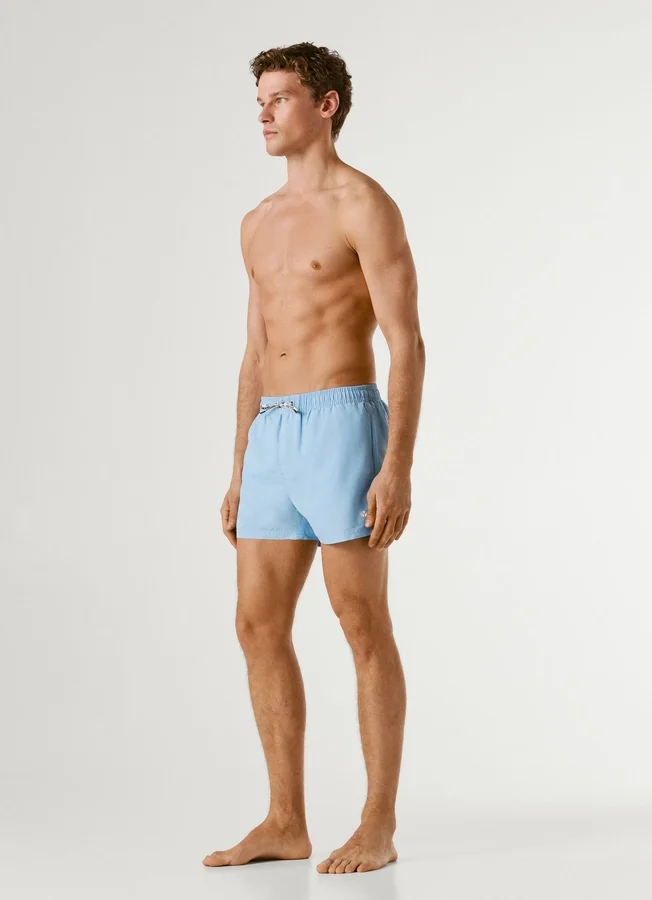 Badeshorts mit rundem Logo Badeshorts mit rundem Logo