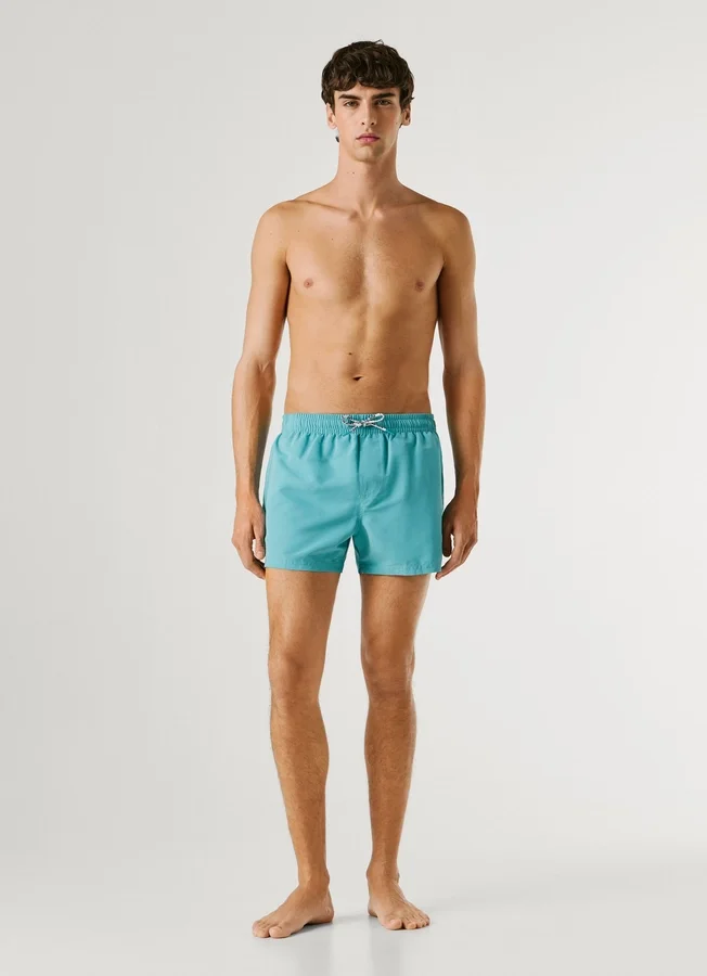 Badeshorts mit rundem Logo Badeshorts mit rundem Logo