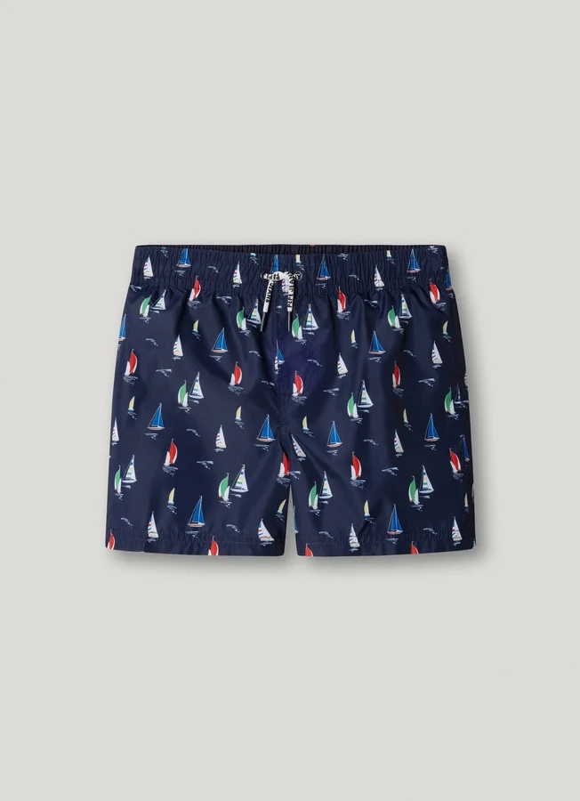 Badeshorts mit Segelbooten Badeshorts mit Segelbooten