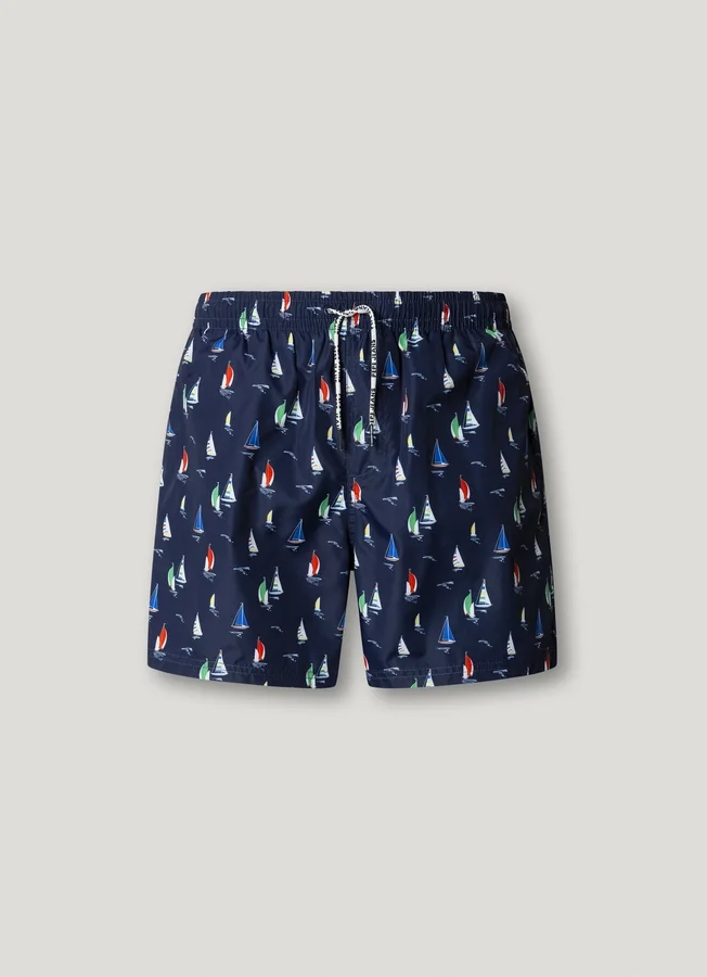 Badeshorts mit Segelbooten Badeshorts mit Segelbooten