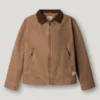 Baumwoll-Canvas-Jacke mit Hemdkragen Baumwoll-Canvas-Jacke mit Hemdkragen