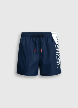 Bermuda-Badeshorts mit Maxi-Logo
