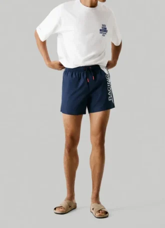 Bermuda-Badeshorts mit Maxi-Logo