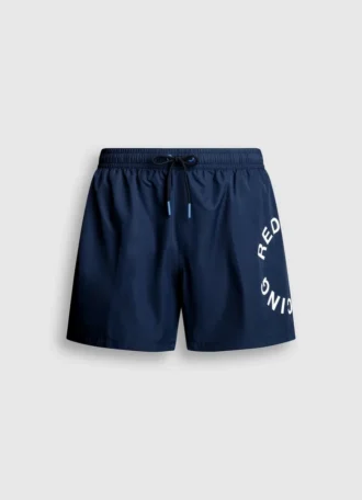 Bermuda-Badeshorts mit rundem Logo