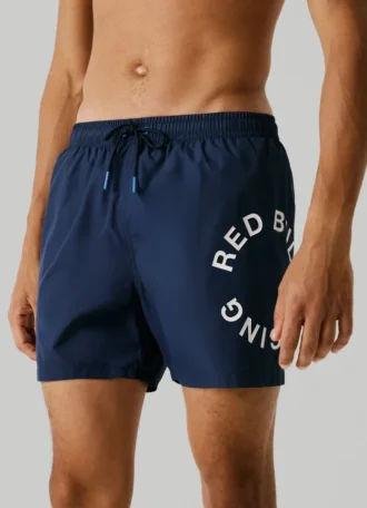 Bermuda-Badeshorts mit rundem Logo