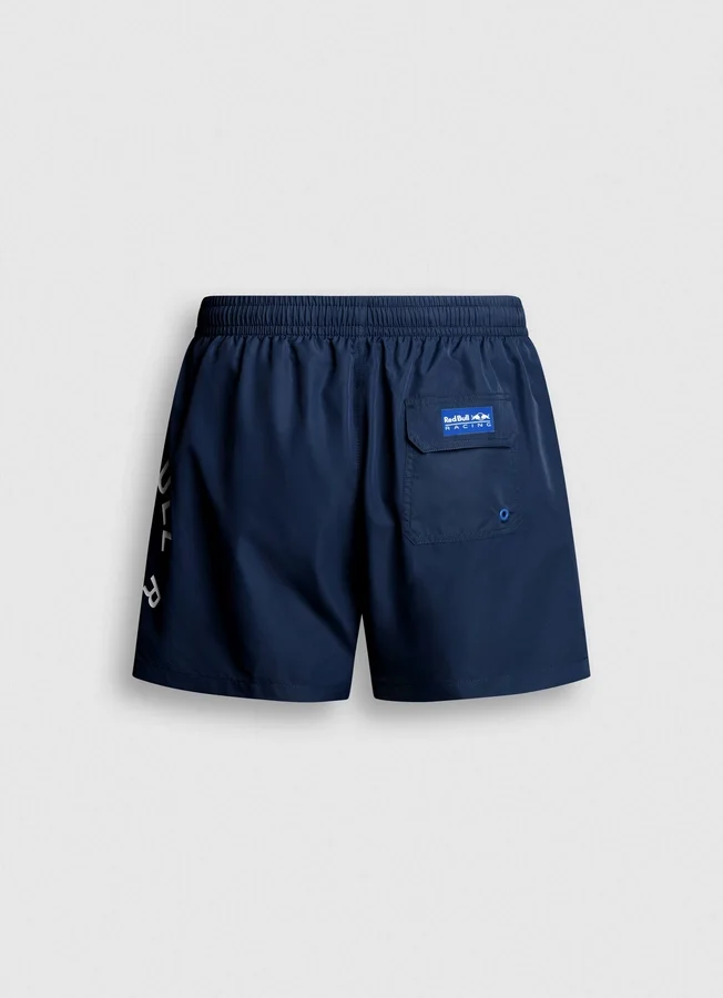 Bermuda-Badeshorts mit rundem Logo Bermuda-Badeshorts mit rundem Logo