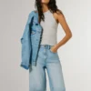 Bermudashorts aus Denim in lockerer Passform