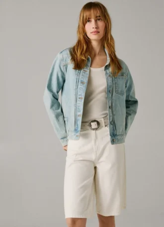 Bermudashorts aus Denim in lockerer Passform