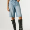 Bermudashorts aus Denim in lockerer Passform