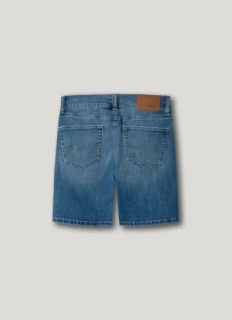 Bermudashorts aus Denim mit gerader Passform
