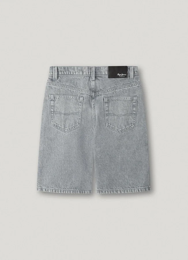 Bermudashorts aus Denim mit lockerer Passform Bermudashorts aus Denim mit lockerer Passform