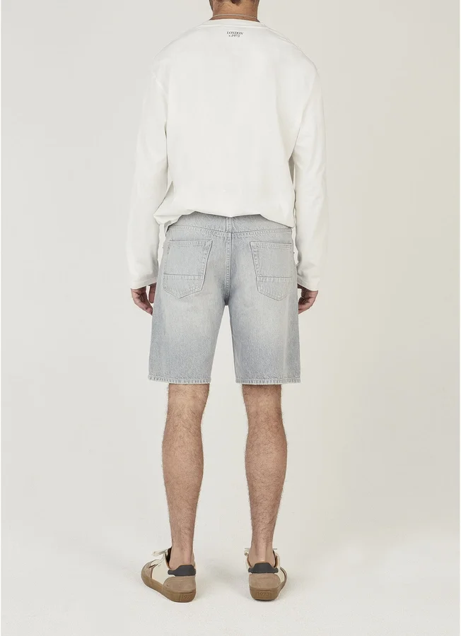 Bermudashorts aus Denim mit lockerer Passform Bermudashorts aus Denim mit lockerer Passform